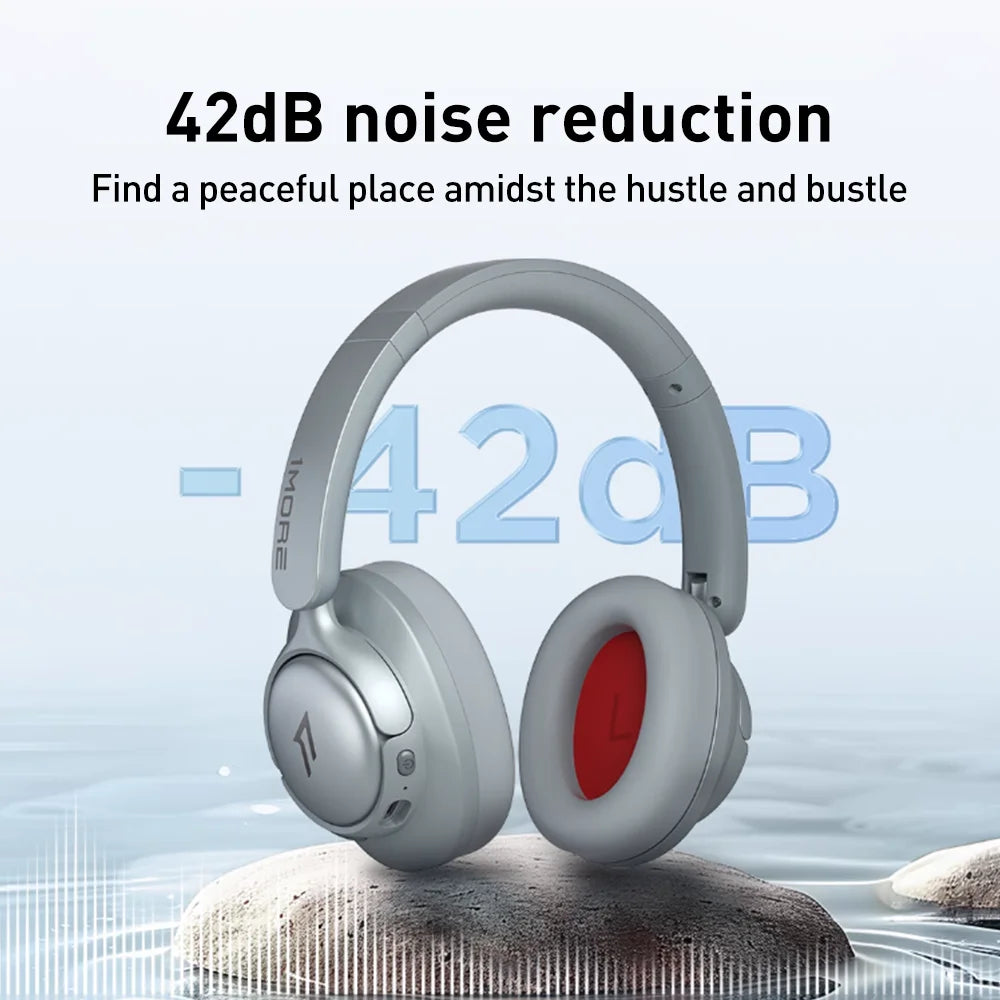 Auscultadores 1MORE SonoFlow S Bluetooth Sem Fios com Cancelamento de Ruído 42dB ANC, Áudio Hi-Res, Autonomia de 90H, Over-Ear
