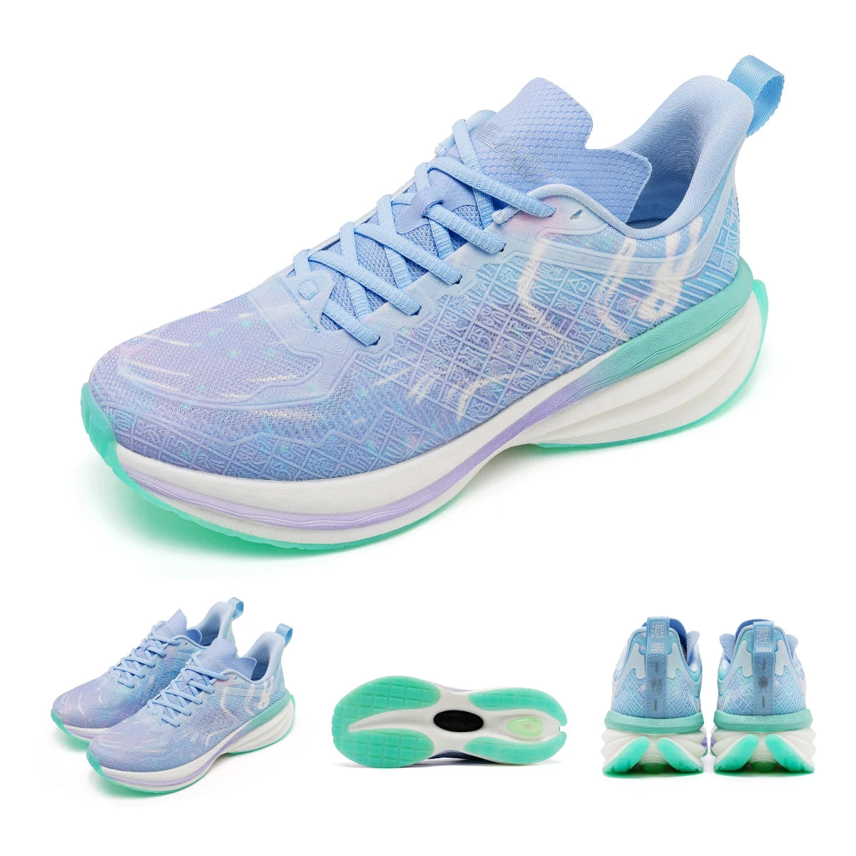 ONEMIX Chinese Sports Shoes New Shock-absorbent Men Running Shoes Non-slip Breathable Lightweight Outdoor Women Sneaker