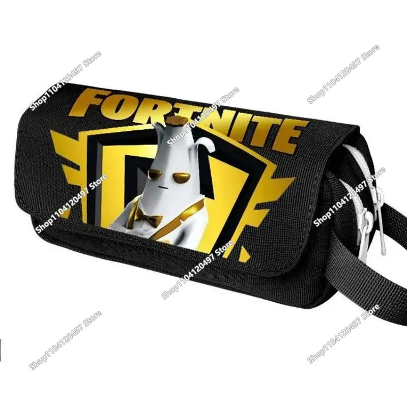Fortnite Shooting Game Peripheral PU Snap Button Wallet Anime Coin Purse Folding Leather Wallet Card Holder Student Gifts