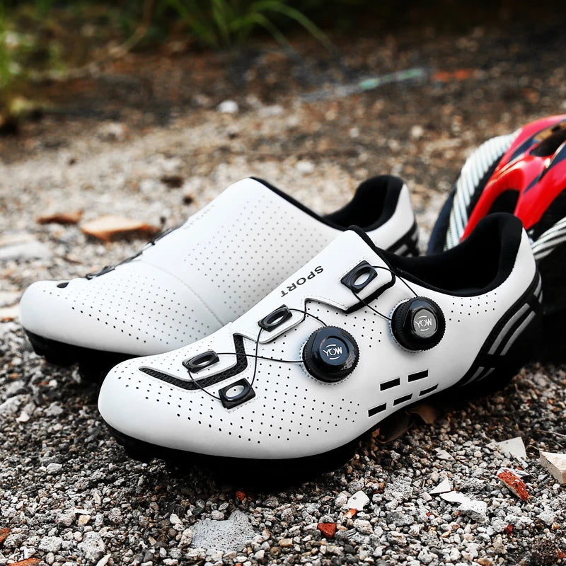 High-Quality Cycling Shoes Men's SPD Self-Locking Racing Bicycle Sports Shoes Women's MTB Mountain Non-Slip Cycling Shoes 36-47