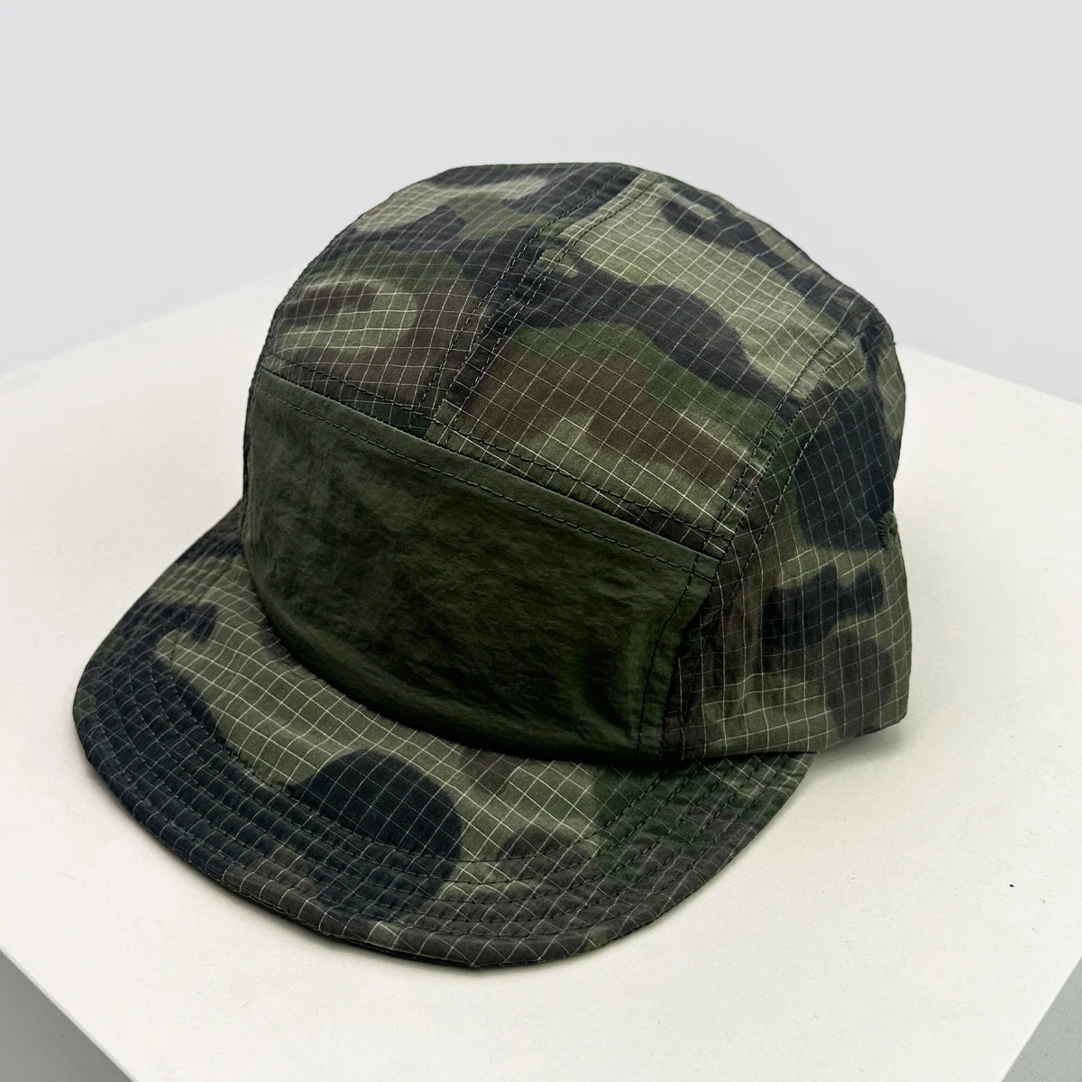 Unisex CAMO brzo sušeće vezene bejzbol kape s kapuljačom, s blokovima boja, prozračne, personalizirane, s izbočenim vrhom, višenamjenske