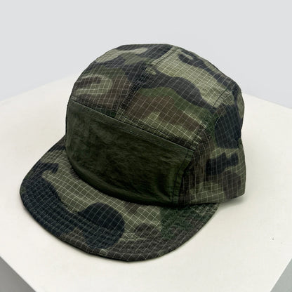 Unisex CAMO brzo sušeće vezene bejzbol kape s kapuljačom, s blokovima boja, prozračne, personalizirane, s izbočenim vrhom, višenamjenske