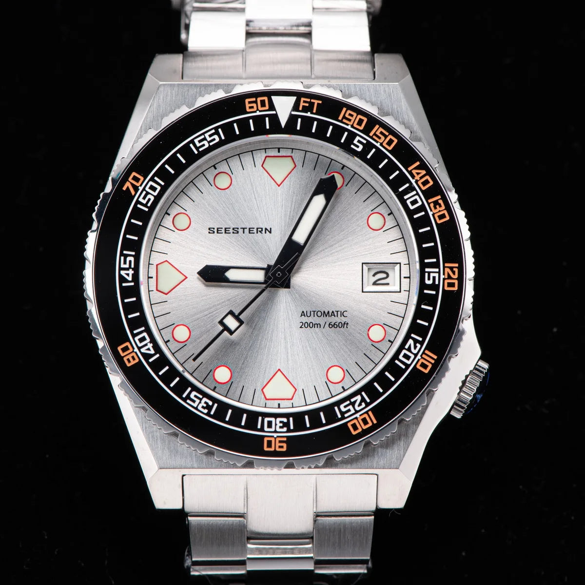 SEESTERN SUB600T V3 Mens Watch Automatic Diving Sapphire Wristwatch NH35 Movement Ceramic Bezel Luminous Date Jubilee Waterproof