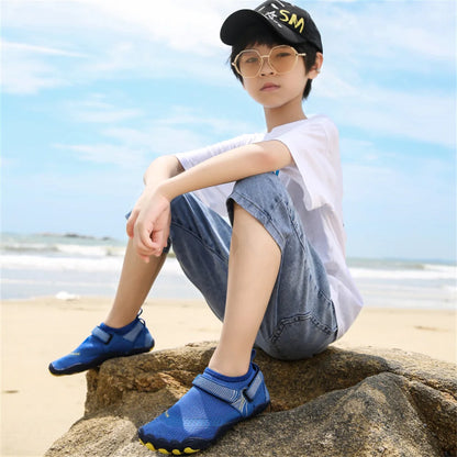 Kids Aqua Shoes Summer Beach Five Fingers Barefoot Water Shoes Swimming Lightweightl Non-slip Seaside River Children Sneakers