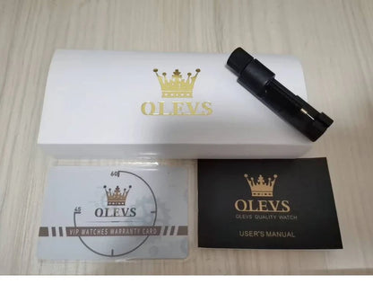 OLEVS Original Men's Fully Automatic Mechanical Watch Stainless Steel Calendar Week Men's Luminous Waterproof Business Watch