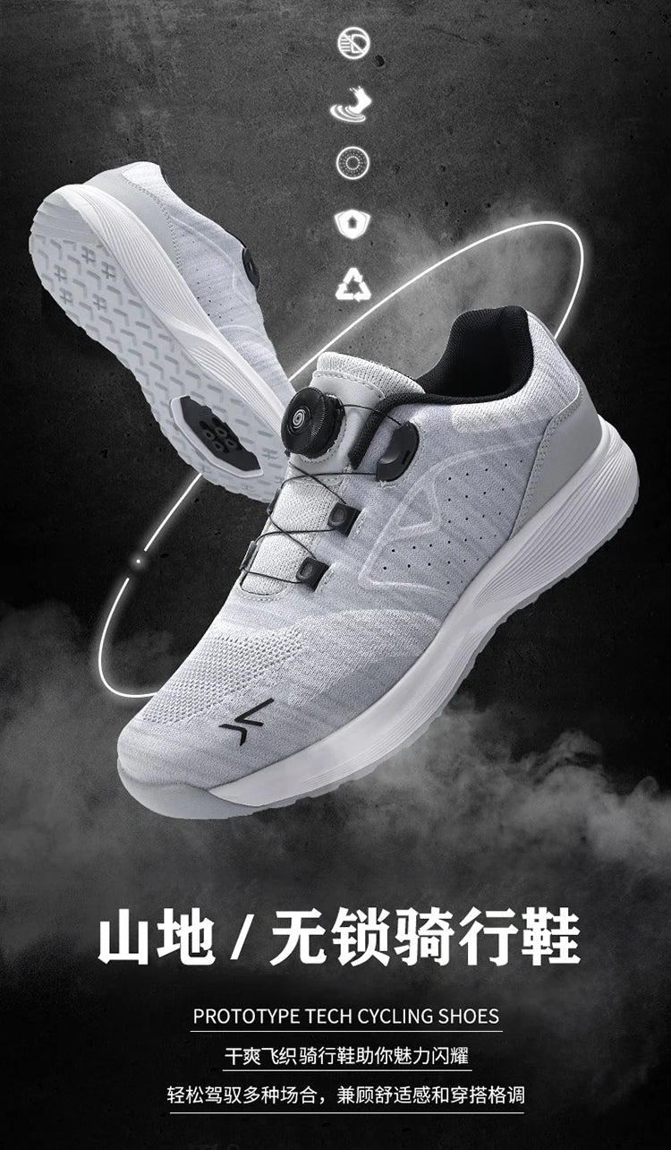 Cycling Sneaker MTB Men Sports Dirt Bike Shoes SPD Pedal Mountain Bicycle Footwear Speed Racing Man Flat Off Road Cycling Shoes