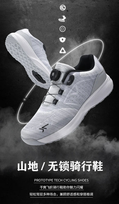 Cycling Sneaker MTB Men Sports Dirt Bike Shoes SPD Pedal Mountain Bicycle Footwear Speed Racing Man Flat Off Road Cycling Shoes