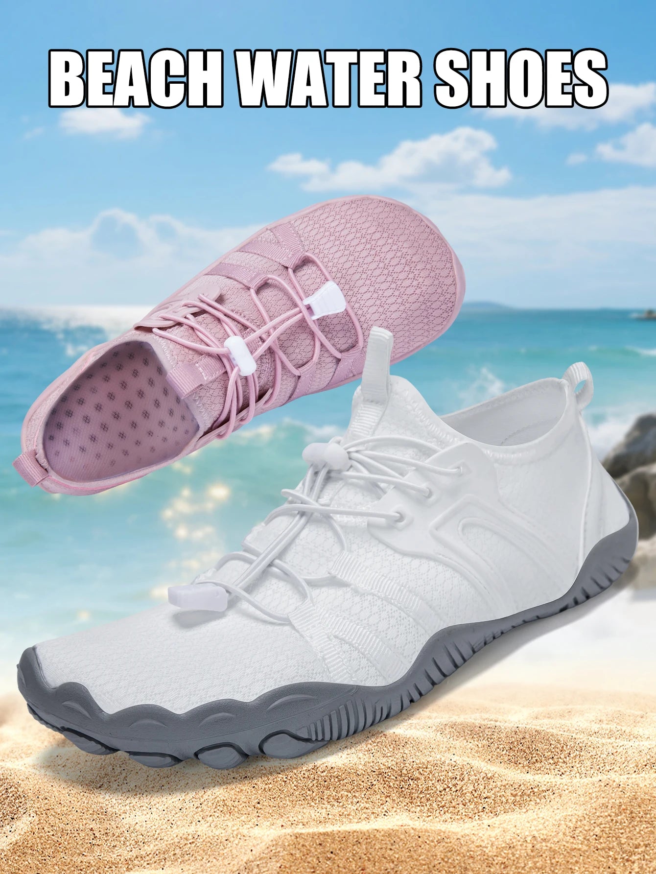 Summer Unisex Swimming Shoes Outdoor Beach Sandals Water Sports Five-Finger Upstream Shoes Quick-Drying And Non-Slip