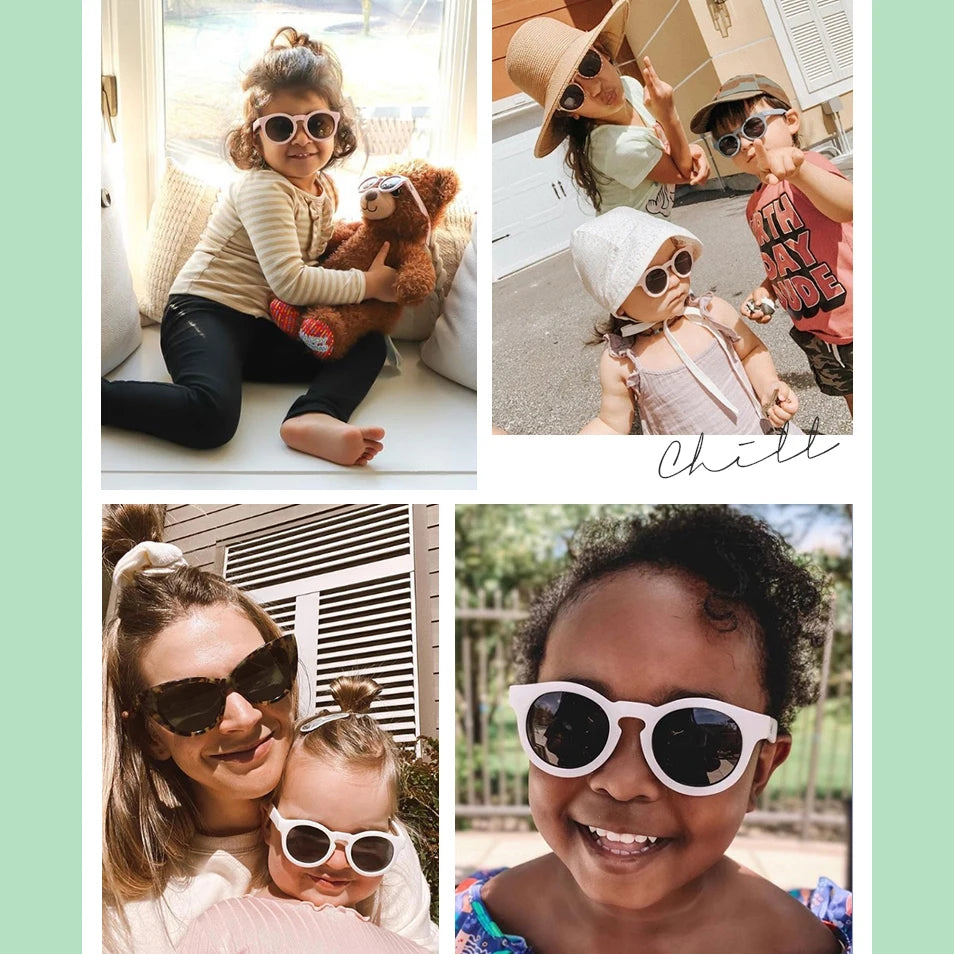 2026 Kids Personality Classic Outdoor Sun Protection Sunglasses Boys Girls Colors Protect Eyes Baby UV400 Sunglasses Children