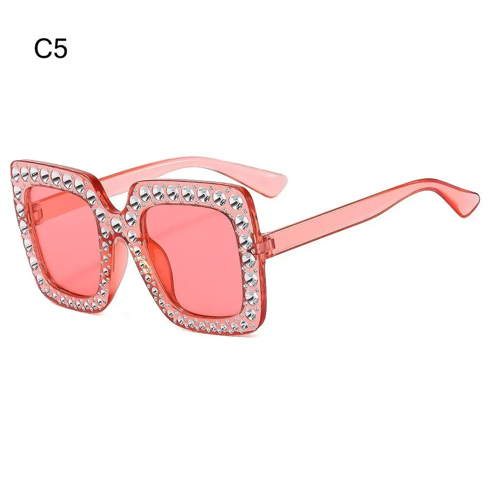 Kids Fashion Sunglasses Square Glitter Children Sun Glasses Boy Girl Stylish Diamond Goggles Baby Shades Party Eyewear UV400