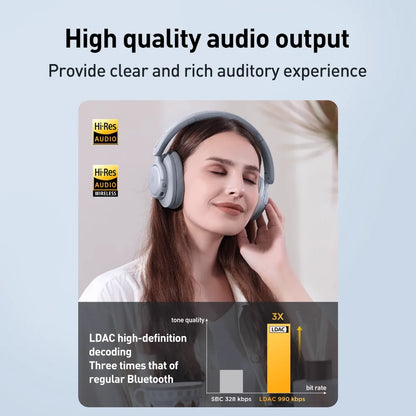 Auscultadores 1MORE SonoFlow S Bluetooth Sem Fios com Cancelamento de Ruído 42dB ANC, Áudio Hi-Res, Autonomia de 90H, Over-Ear