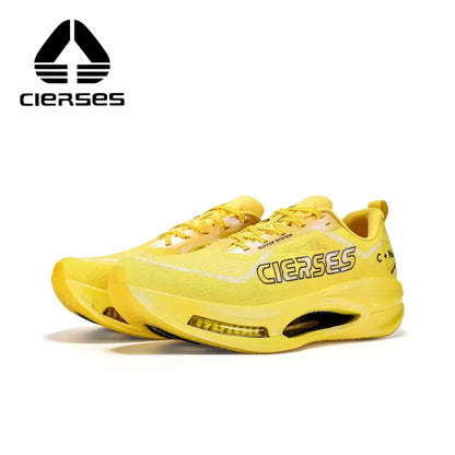 CIERSES Men's Carbon Plate Running Shoes Nitrogen Air Cushion Shock Absorption Stable Training Sports Shoes