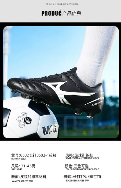 New Arrival Main Push  Soccer Cleats Long Broken Studs Outdoor Sports Football Shoes