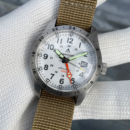 Relógio de pulso mecânico STEELFLIER Official SF792 GMT, movimento NH34, luminescência Super BGW9 C3, resistente à água até 200M, relógio de mergulho de luxo para homem