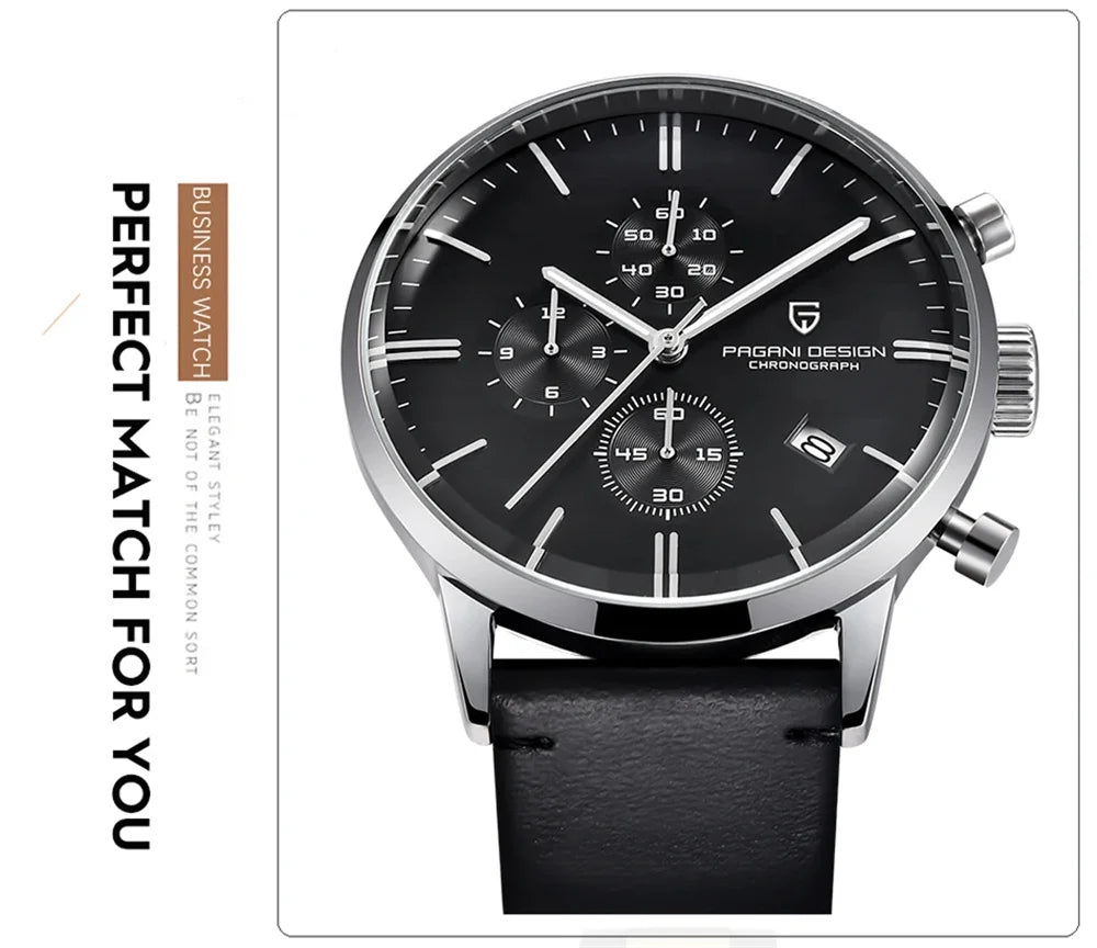 Pagani Design Men's Chronograph Watch  Japan VK67 Movt Waterproof Multifunctional Business Sports Quartz Watch Relogio Masculino