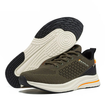 Ténis de corrida para homem Baasploa – Ténis casuais de malha, leves e de design, para corrida, respiráveis, com atacadores, para caminhada desportiva