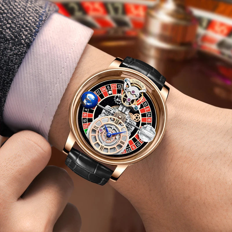 PINDU Upgraded Version Pindu Russian Roulette Celestial Series Quartz Watch Men's Astronomical Casino Las Vegas Men's Watch