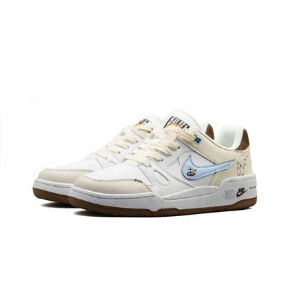 Custom Sneakers Nike Full Force Sneakers | Fresh Travel Style | Comfy Versatile Low-Top Skate Shoes for Men