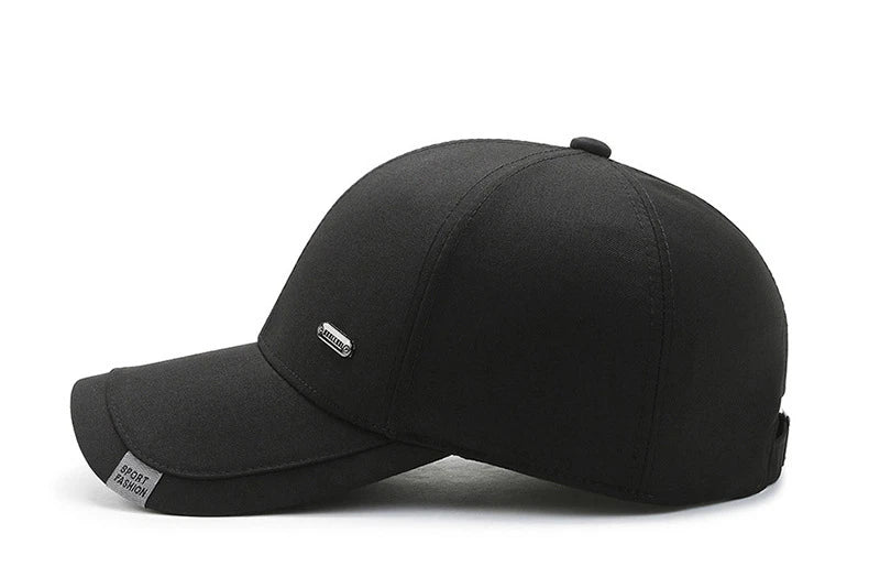 Férfi baseball sapka, kemény tetejű, tavaszi-őszi, nagy fejkerületű, pamut sapka, napvédő, apás sapka, állítható pánttal, horgászsapka