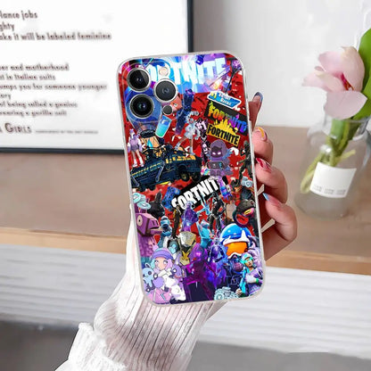 F-Fortnites-Cools maska za telefon za iPhone 17 16 15 14 13 12 11 Pro Max Plus, mekana navlaka, personalizirani DIY