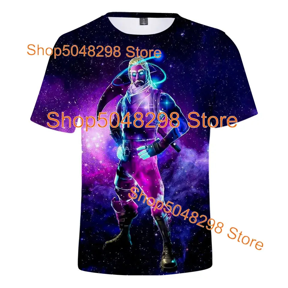 Μπλουζάκι Bushranger Fortnite για παιδιά, 3D εκτύπωση Banana Peely, T-shirt για άνδρες και γυναίκες, Tee Battle Royale Game, καλοκαιρινά τοπ, δώρα γενεθλίων