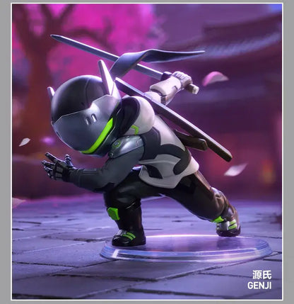 POP MART Overwatch Play of The Game Series Blind Box Mystery Box Toys Kawaii Ornaments Figurines Home Decor Desktop Model Dolls