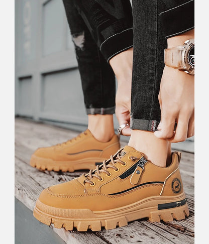 Men's Casual Sports Outdoor Hiking Trendy Fashion Comfortable Thick-Soled Street Board Shoes