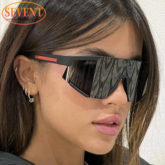 Sports Once-piece Shield Sunglasses Women Men 2026 Luxury Brand Designer Outdoor Cycling Steampunk Sun Glasses For Male Eyewear