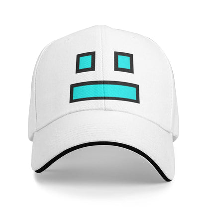 Geometry Game Dash Baseballkeps Casual Oblockerad Nivå Sandwichhatt för män och kvinnor Andningsbar huvudbonad för aktiviteter