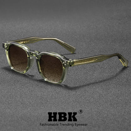 HBK Fashion Retro Men Sunglasses Classic Square Frame  Design Sun Glasses Women Outdoor Travel Party Business Festival Gift