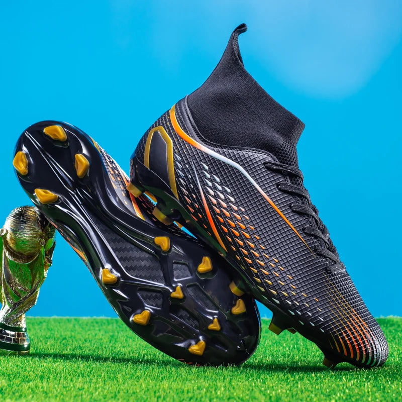 Men Football Boots Professional Turf Futsal Match Grass Unisex Outdoor Training Soccer Shoes Soccer Cleats Non-slip Breathable