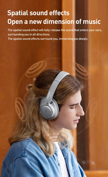 Auscultadores 1MORE SonoFlow S Bluetooth Sem Fios com Cancelamento de Ruído 42dB ANC, Áudio Hi-Res, Autonomia de 90H, Over-Ear