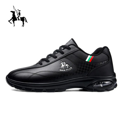 2026 New Men's Running Shoes Sporty Casual Travel Trendy Air-Cushioned White Sneakers Lightweight Shock-Absorbing Youth Footwear