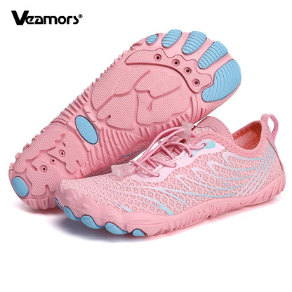 Quick Dry Aqua Shoes for Men Women Breathable Non-slip Water Sneakers Barefoot Soft Sole Wading Footwear for Swimming Beach