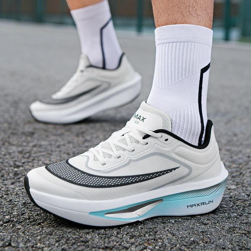 Mens Running Shoes Autumn Breathable Marathon Professional Lightweight Sneakers Flat Comfortable Casual Tennis Shoes for Men
