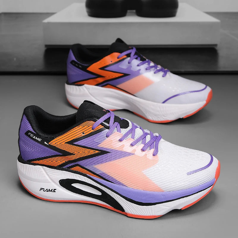 Men's Casual and Comfortable Solid Color Wear-Resistant Jogging Shoes Breathable and Easy-To-Wear Sports Shoes Non-Slip