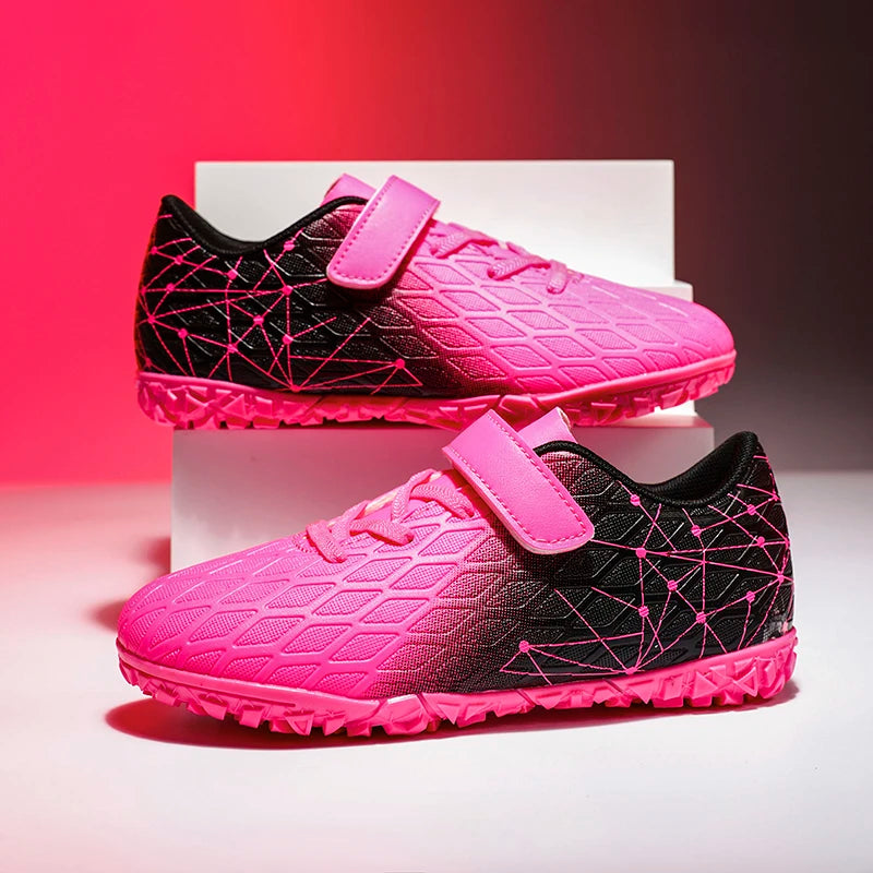 New Men Soccer Shoes Girls Cleats Outdoor Match Training Sport Football Boots Long Spikes Comfortable Breathable Boys Non Slip
