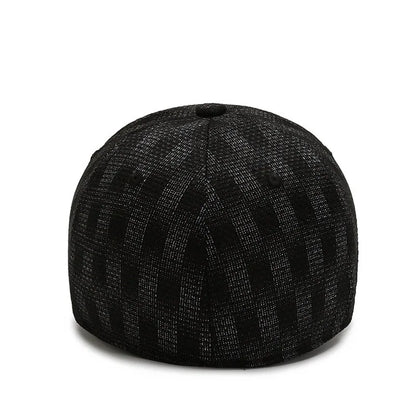 Stretch Herr Dam Åtsittande Stängd Elastisk Flexibel Flex Hiphop-kepsar Hattar Passform Visir NY Baseball Snapback Rutig Enfärgad Era