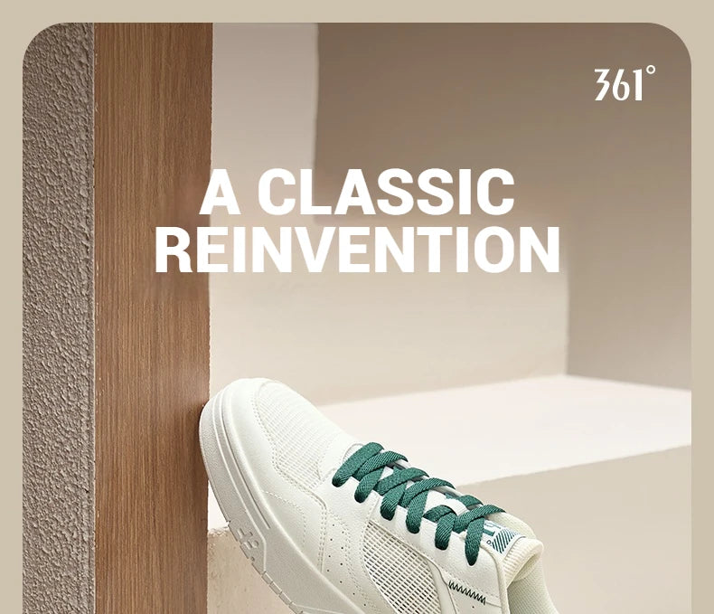 361 Degrees Men's Board Shoes New Comfortable Versatile Breathable Leisure Lightweight Wear-resistant Male Sneakers 672516626
