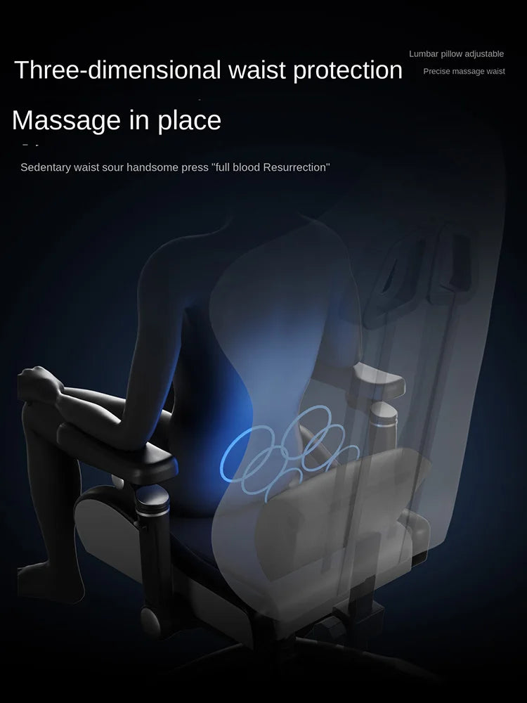 New Gaming Chair 9D Mechanical Dynamic Armrests 3D Lumbar Support Wide Seat Ergonomic Chair Gaming Live Streaming Swivel Chair
