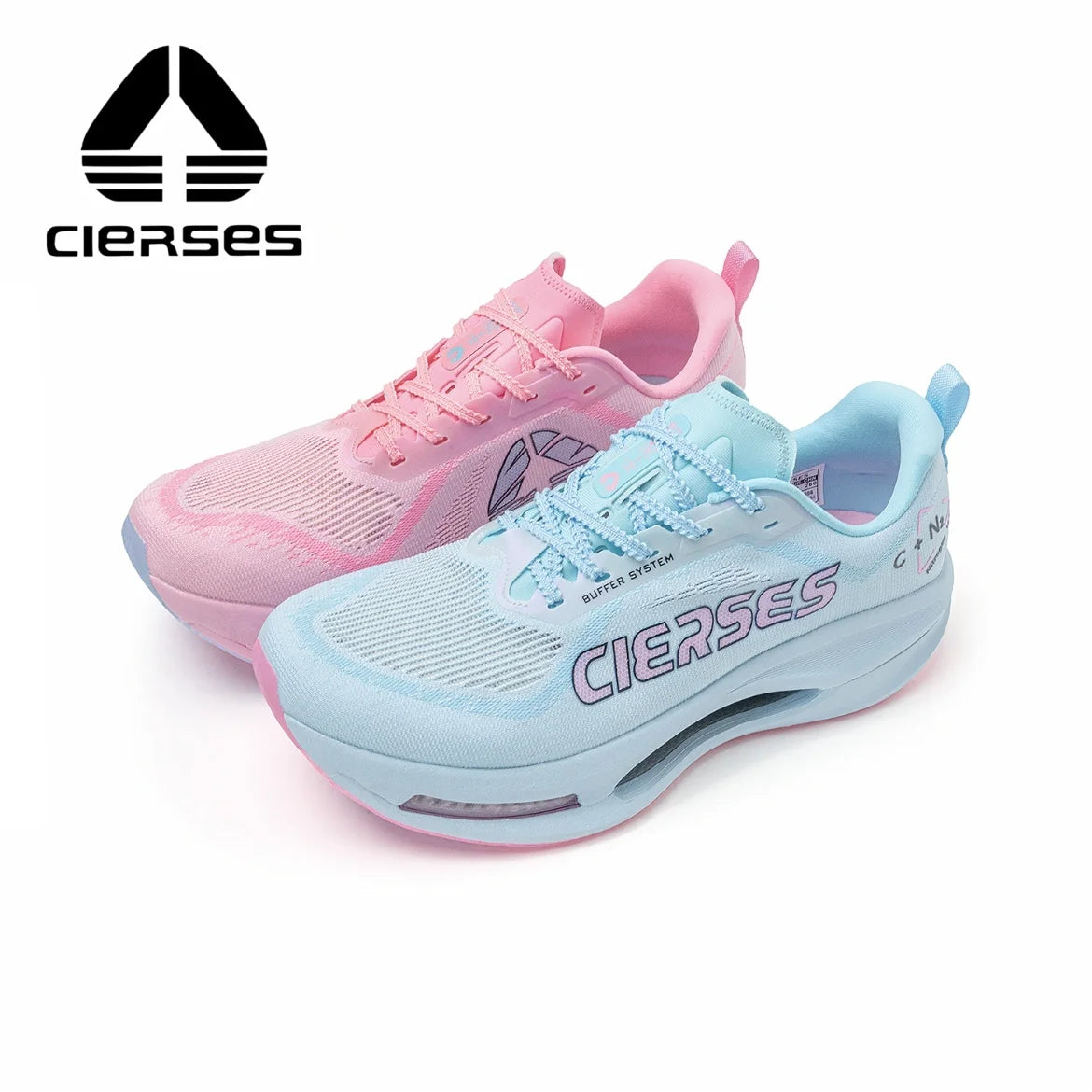 CIERSES Men's Carbon Plate Running Shoes Nitrogen Air Cushion Shock Absorption Stable Training Sports Shoes