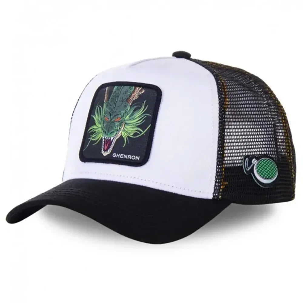 Dragon Ball Son Goku Cap Baseball Cap Summer Travel Peaked Cap Men's Embroidery Hip-Hop Sun Visor Adjustable Trucker Mesh Cap