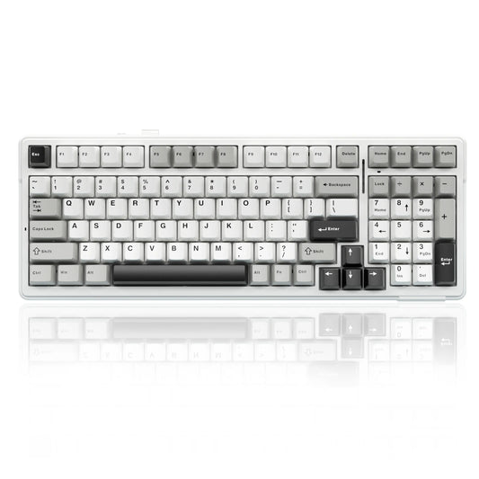 AULA F99 Mechanical Keyboard Bluetooth 5.0/2.4G Wireless/Wired Gasket-mounted Gaming Keyboard 99 Keys Customizable Keyboards
