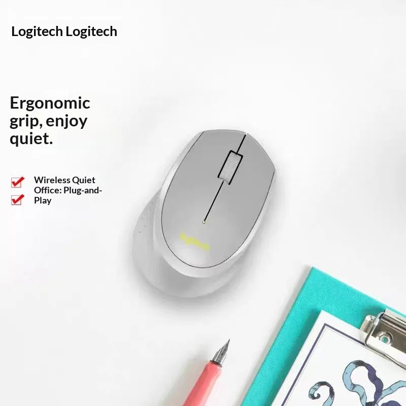 Rato de escritório profissional Logitech M330, compacto, silencioso, fácil de transportar, confortável ao toque e especialmente concebido1