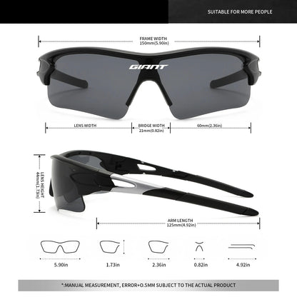 giant cycling Glasses UV400 Protection HD Lenses Lightweight Frame For Men Women Road Mountain Bike Riding climbing and fishing