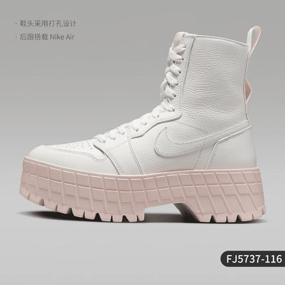 Nike genuine Air Jordan women's cushioned and durable thick soled short boots FJ5737-116