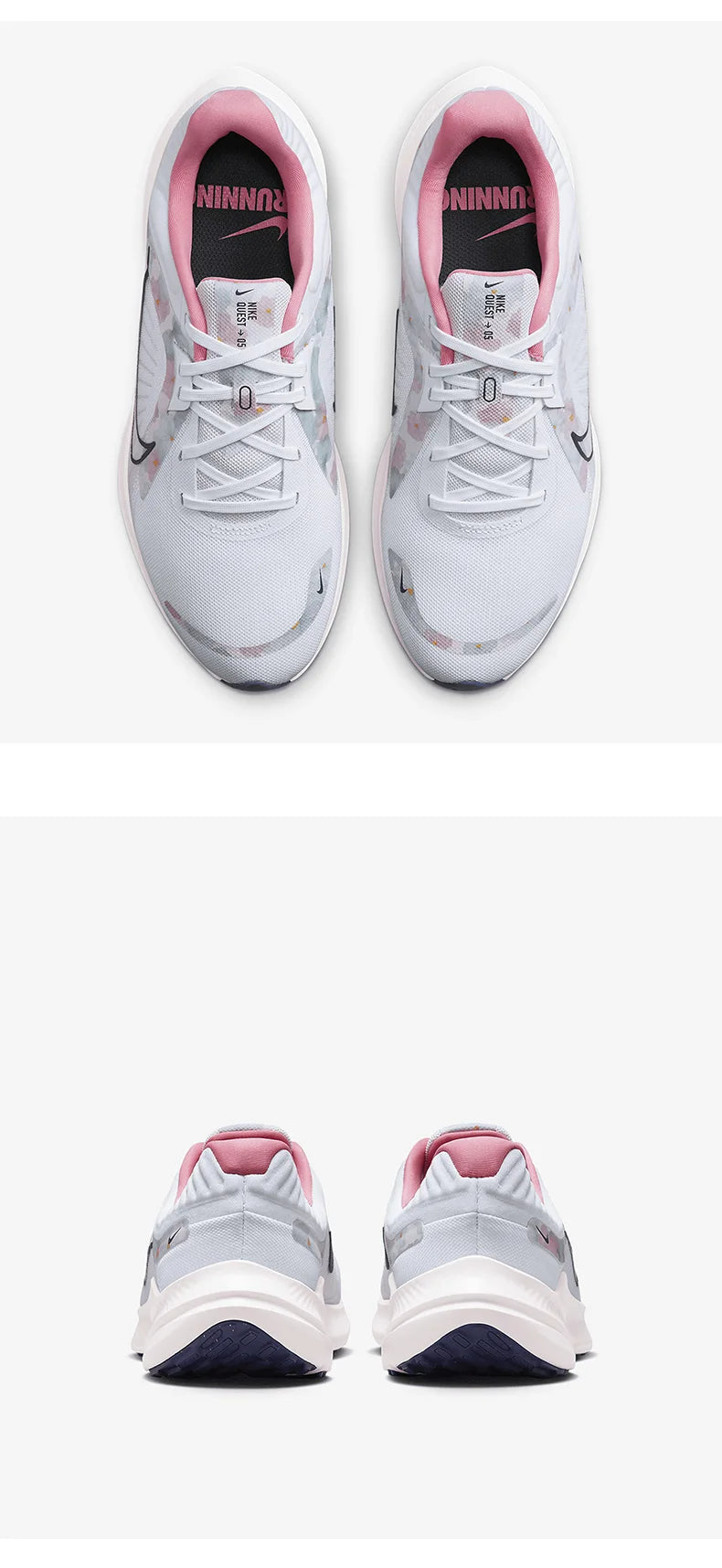 Nike genuine genuine 2023 Summer New Quest 5 Men's and Women's Running Shoes FB6944-100