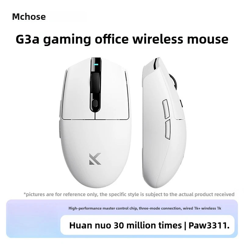 Rato Sem Fios MCHOSE G3 V2 PRO Bluetooth Tri-Mode Ergonómico e Leve para Portátil, Escritório, Gaming e Acessórios de Computador