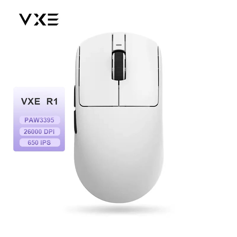 Rato Gaming Sem Fios ATK VXE Dragonfly R1 Pro MAX PAW3395 R1 SE Plus — Rato FPS Esports Personalizado, Recarregável e Leve