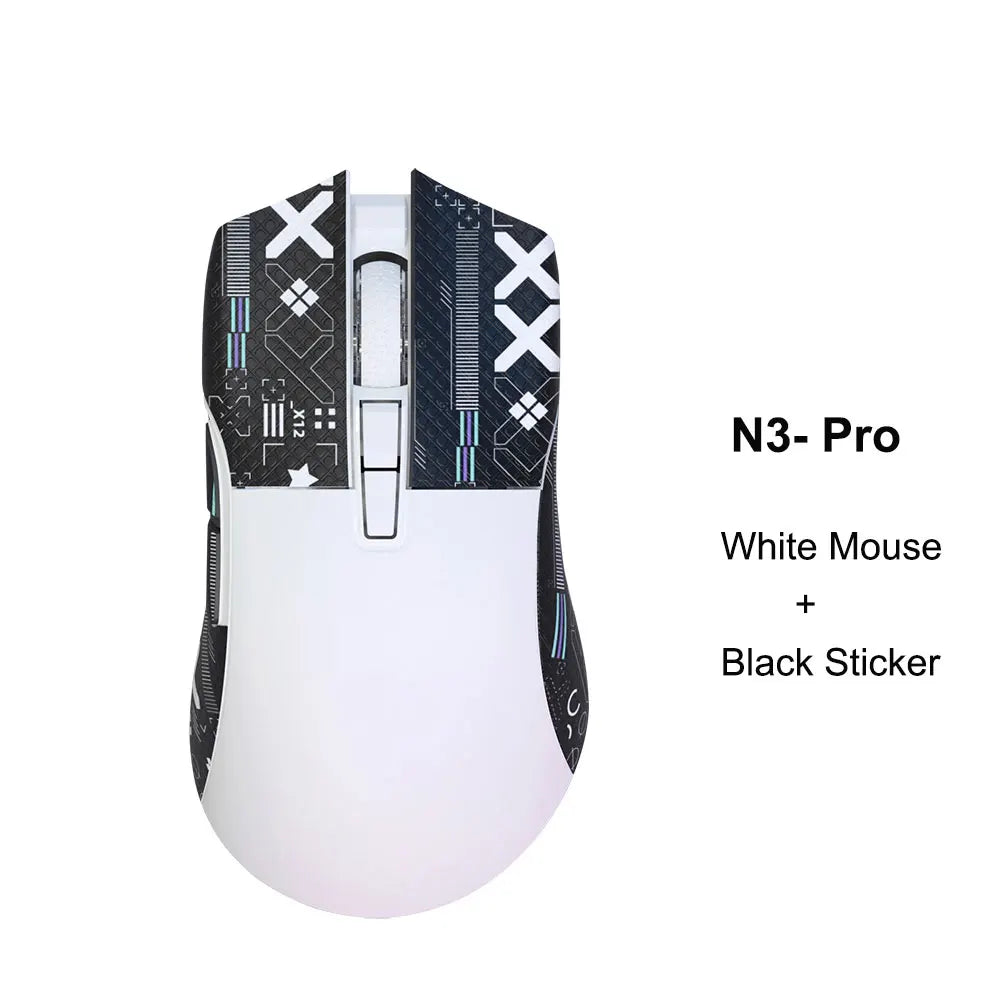 Rato Gaming Sem Fios Motospeed Darmoshark N3 Pro Bluetooth Double 8K Tri-Mode Recarregável PAW3395 64g Ergonómico para Gamer